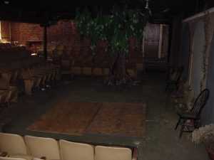 Interior of the Hanover Tavern theater during renovation work in the early 2000s.
