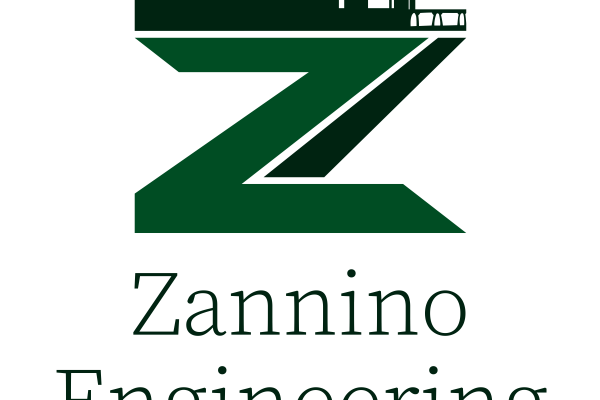Zannino Engineering logo featuring the Richmond skyline above the company name and the tagline "Build On Our Foundation."