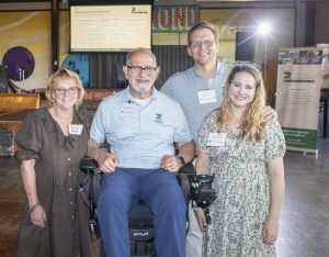 Zannino Engineering founders Tom and Lisa Zannino with President Rob Childree and Denise Childree at the company's 35th anniversary celebration.
