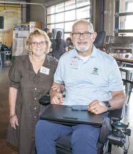 Tom and Lisa Zannino, longtime leaders of Zannino Engineering, at the company’s 35th anniversary celebration.