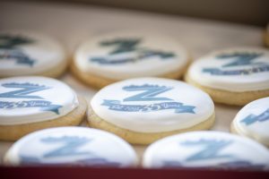 Custom-decorated cookies celebrating Zannino Engineering’s 35th anniversary.
